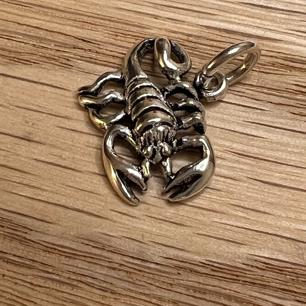 Scorpion Vintage Sterling Silver 925 NOS Charm - Picture 2 of 6